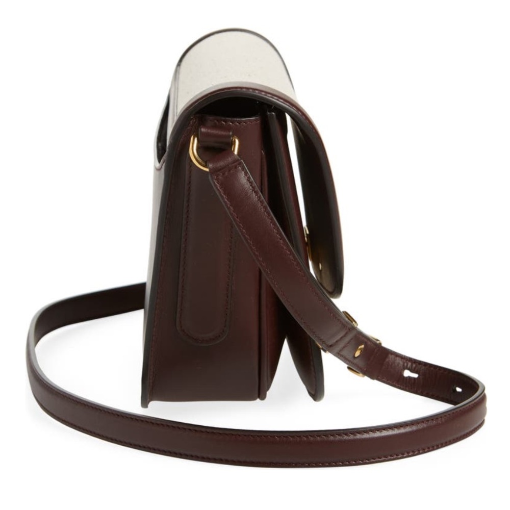 NEW🔥FERRAGAMO Trapezio Canvas & Leather Crossbody Bag🔥 - Picture 5 of 16